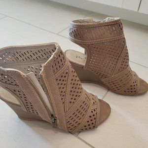 Womens Tan Heeled Boots, New